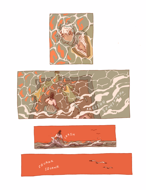 Waves crash, gulls cryIt’s been so long since I last drew something for myself. Here’s a fragment fr