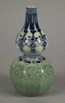 met-asian:Untitled, Metropolitan Museum of Art: Asian ArtPurchase by subscription, 1879 Metropolitan Museum of Art, New York, NYMedium: Porcelain with celadon glaze and underglaze cobalt-blue decoration (Nabeshima ware)