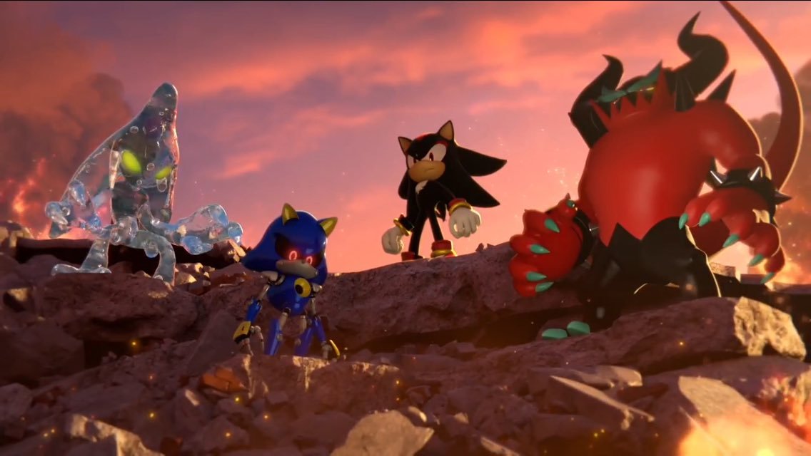 Well Shadow is back in the new Sonic game… and guess who he siding withMY HUSBA–holy