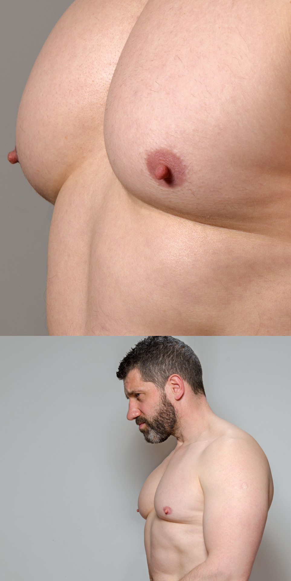 jyisfree:  Kiss me, lick my chest - self portrait made the 2015/03/07, I am 49 -
