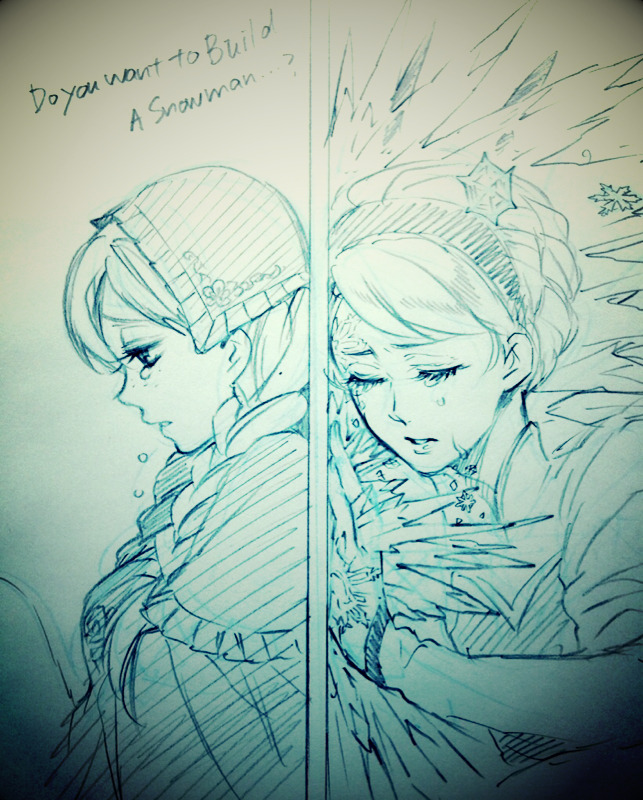 :  Frozen fanart by Yana Toboso (Kuroshitsuji’s creator) 