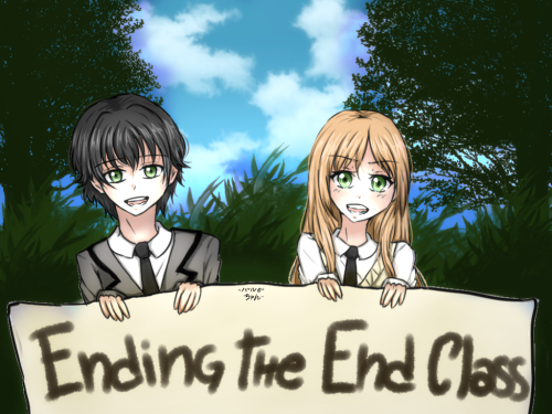 kawaiineko-in-wonderland:Tada and Hiro from Ending the end class (fanfic made by: http://aki-chan201