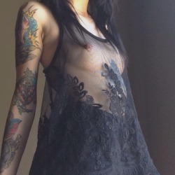 Theendis-Nigh:  No Bra Version. In Love With This Shirt.  Via Definitecuties. Queued