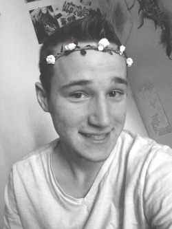 boys-and-suicide:  Reblog if you think I look good in a flower crown. I like it but people make fun of me. What do you think??  