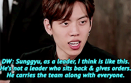gyuzizis:what kind of leader is sunggyu? ☆