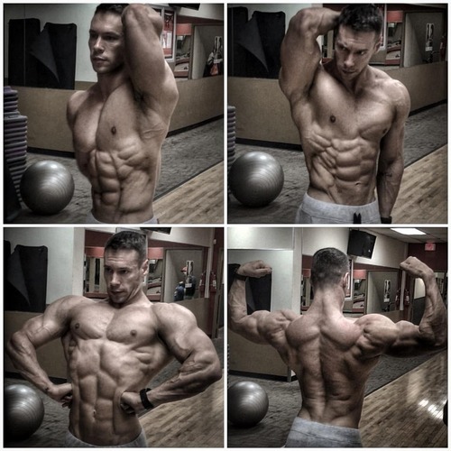 steveinaspeedo:  Hard Body of the Day: this guy flexing. Click HERE for more “hard bodies of the day.”