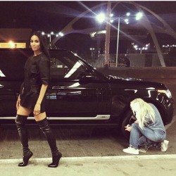 blackfashion:  I don’t care to know the context in which this photo was taken. All I know is Ciara has some white girl changing her tire while wearing all black and screaming Black Lives Matter (she said it with her eyes) and for that I will be buying