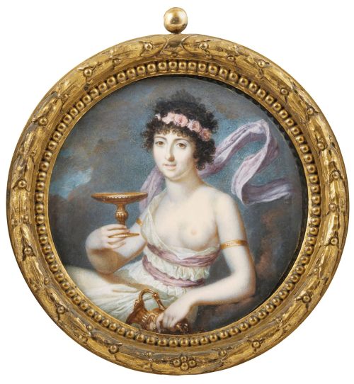 hildegardavon:François Dumont, 1751-1831Portrait de femme en costume d’Hebe (traditionnellement appe