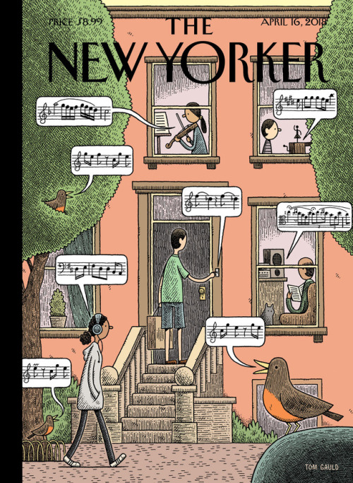 myjetpack:I drew a spring cover for the New Yorker. There is a musical version here: https://www.new