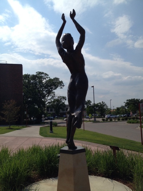 Probably one of the only things I helped create that will outlast my life on this earth. Commissioned by Unity Hospital in Fridley, MN, Greg Conboy created a plaster mold (done in three steps, legs, torso, arms) of me. The bronze statue is 8 feet tall.