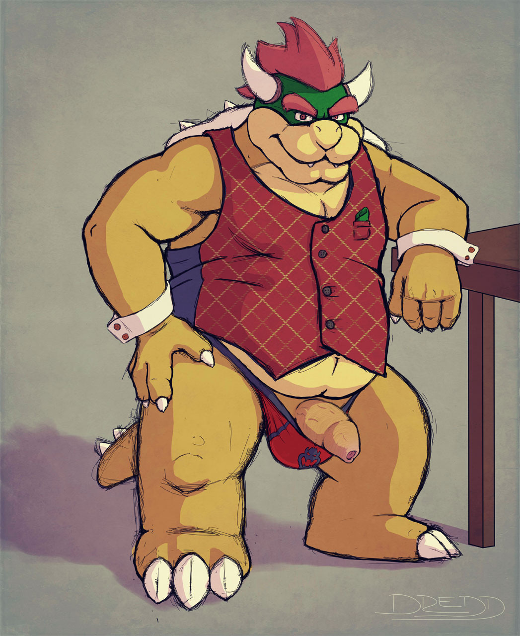 the-dredd:  bowserfan97:  Artist: Dredd Preview - ready to play Built Bowser Bowser