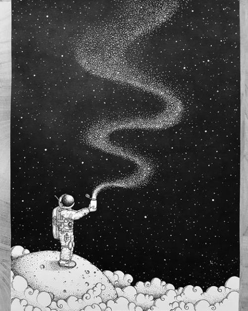 Space illustrations by Grant Abernethy