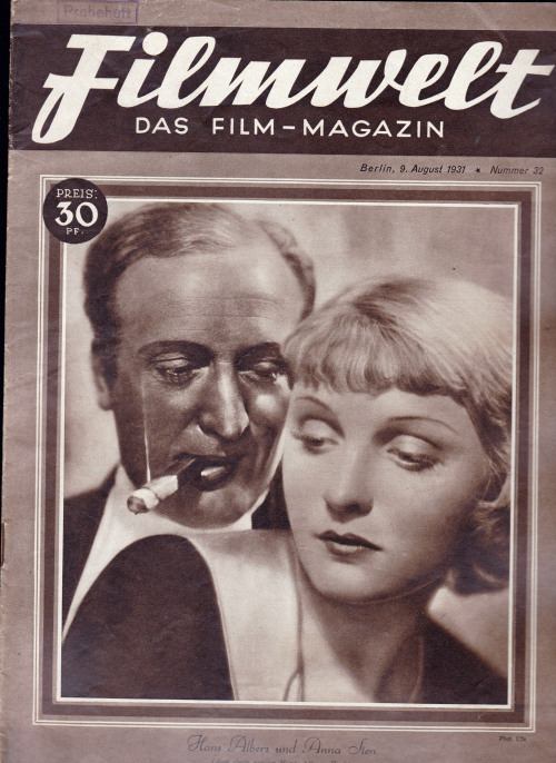 Filmwelt - Das Film-Magazin - Nr. 32 - 9. August 1931.