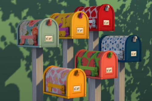 Painted Mailboxes - ten bright swatches on the base game mailbox! Whether you&rsquo;re a sunny n