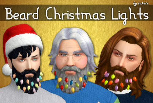 Beard Christmas LightsNew meshBGCProper LODs and mapsCustom icon thumbnailNecklace category5 swatche