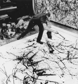 poetryconcrete: Jackson Pollock painting,