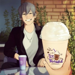 miyajimamizy:  Practiced more with another oc; Fong Yan Zhi chilling at The Coffee Bean, Brunei with - me?? HahaInstagram