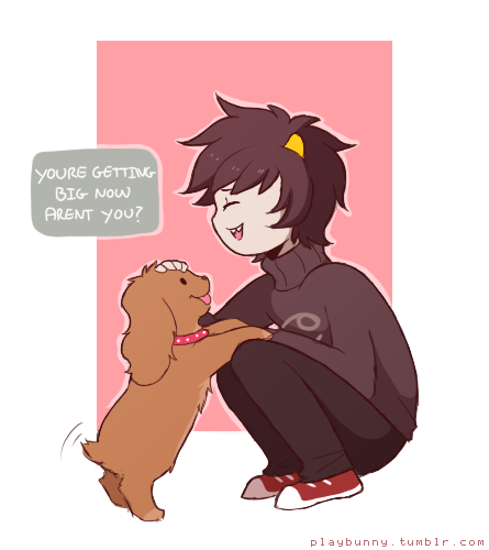 I wanted to draw something to update my puppybound au! Looks like Diamond got a little