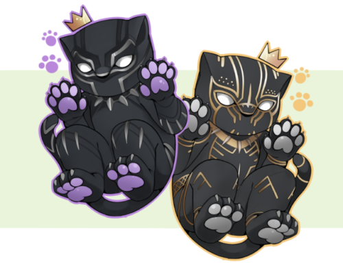 Black Panther and Killmonger toebeans!(These will be on sale as a double sided charm at Melb and GC 