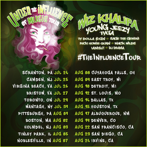 hbkgang: This Summer: HBK x TGOD = Under The Influence Of Music Tour