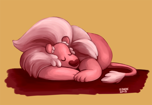 pink lion