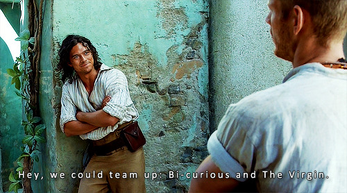 John Silver: Hey, we could team up: Bi-curious and The Virgin.Billy Bones: That’s the world&rs