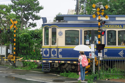 ninetail-fox:Railroad crossing ,Kamakura