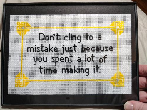crossstitchworld:I’ve decided to put this one in my office. Pattern by JagerAndYarn by KippyRa