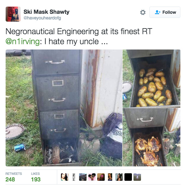 thechroniclesofpoplockp:  hungary-hippos:  “Negronautical Engineering” is what