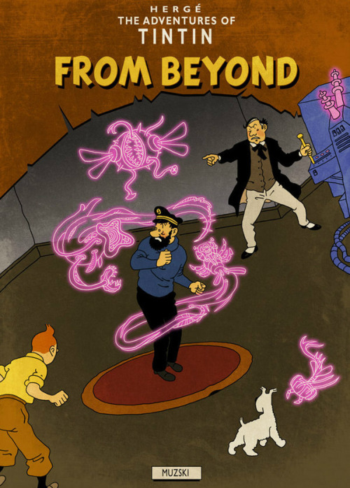 d20burlesque:  thomasheger:  Tintin & Lovecraft (source)  This complete series is amazing! 