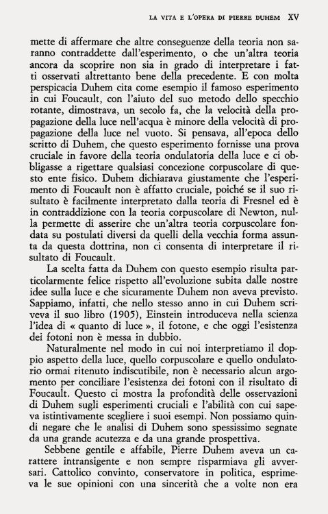 Louis de Broglie, La vita e l'opera di Pierre Duhem (1953), Foreword in Pierre Duhem, (1906-1914), L