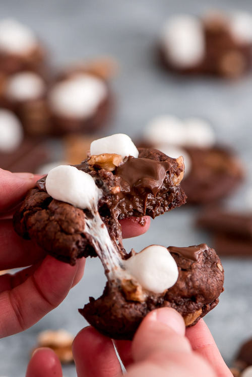 Porn photo foodffs:  ROCKY ROAD CHOCOLATE COOKIES Follow