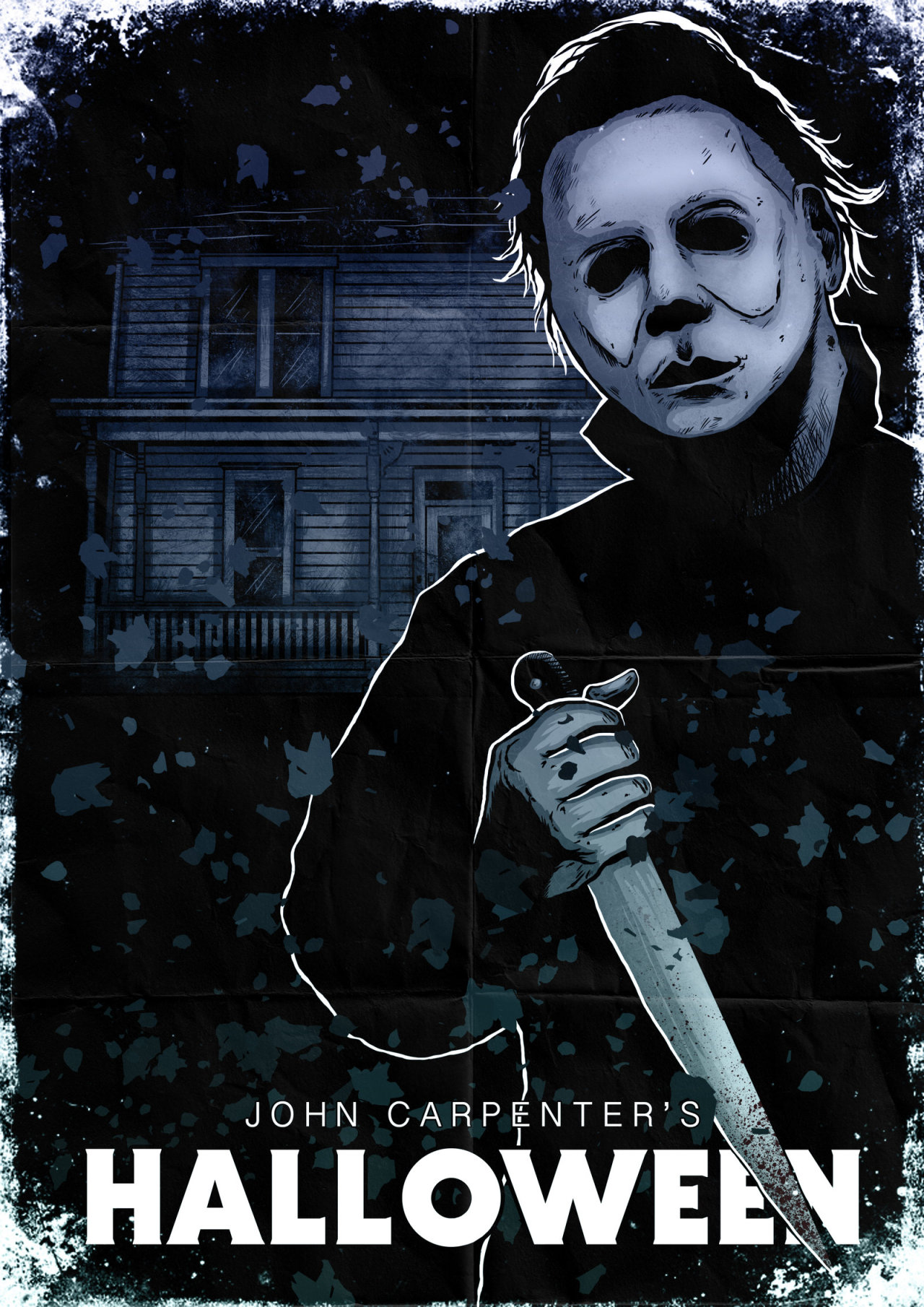 pixelated-nightmares:  Michael Myers Halloween Poster by liquid-venom 