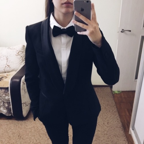 My friends bought beautiful dresses to go to prom. And I always wanted a suit ;)