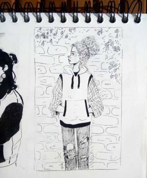 Waiting Today&rsquo;s #inktober #doodle #art #drawing #ink #illustration #inktober2018 #wall #wa