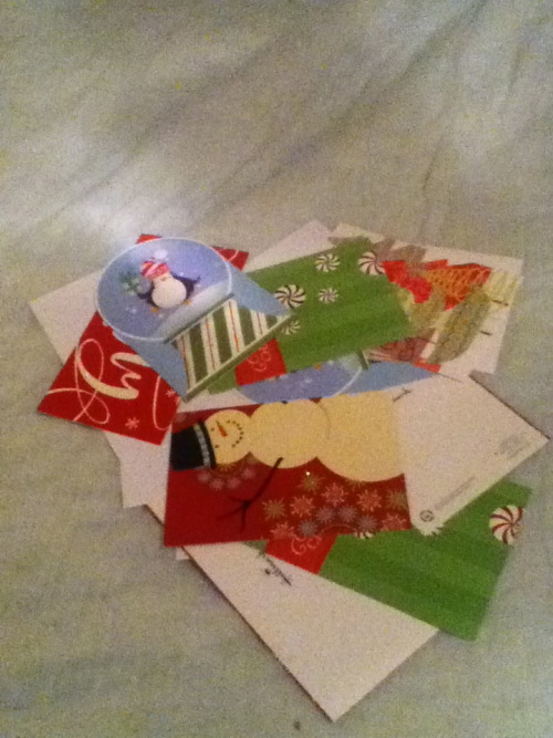 submitted by: startariott Sending my christmas cards off today. (: 