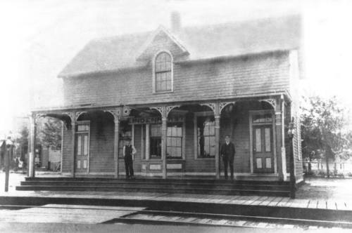 route22ny:The railroad station at Lindenhurst, New York in 1901.  Lindenhurst is a village in wester