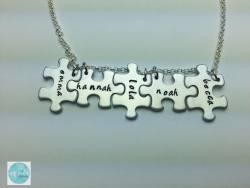 ny2ladesign:  Aluminum puzzle piece necklace….