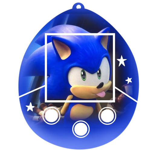 Tamagotchi Mask And Sonic Icon =