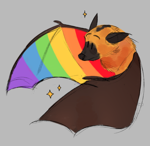 1floweredcrown:OK OK NOW I SWEAR I’M DONE…….. FOR NOWsome pride bats!! ️‍