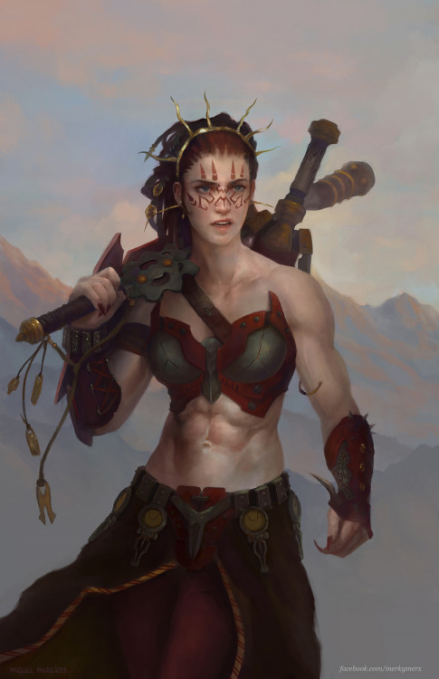 merkymerx: Jeska, Warrior Adept. She’s one of my favorite characters in Magic lore!Original Ma