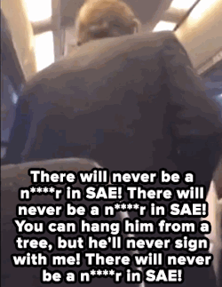 a-humbling-luxury:  micdotcom:  On what planet do these University of Oklahoma SAE brothers think this is OK? This leaked video only proves we have so much further to go in fixing systems like Greek life, and race relations on campuses nationwide. Their