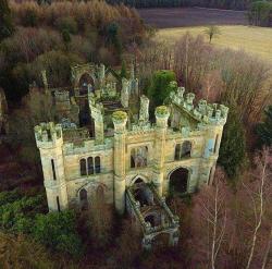 abandonedandurbex:  The Crawford Priory was originally built as Crawford Lodge by the 21st Earl of Crawford in 1758. It was substantially enlarged &amp; extended in the early 19th century by a sister of the 22nd Earl, Lady Mary Lindsay Crawford. The final