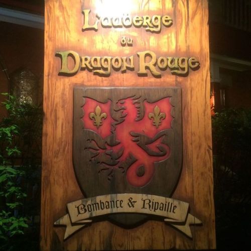 More location scouting, this time at L'auberge de Dragon Rouge- a medieval-themed tavern in the hear