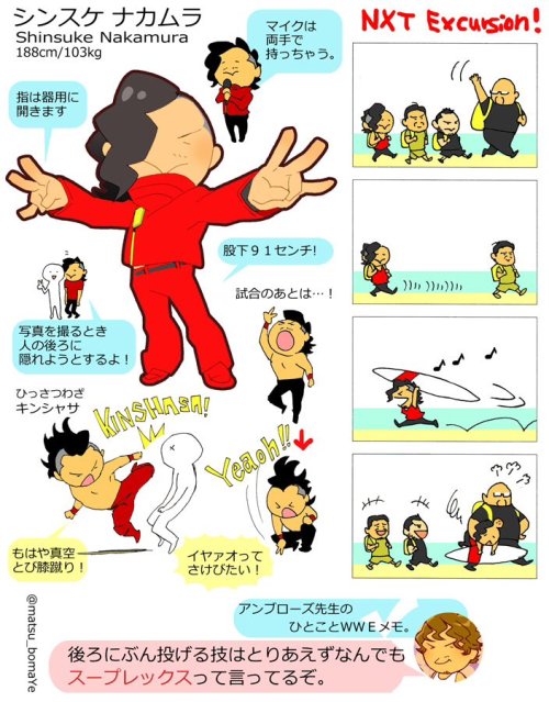 wrestlingisfake: Illustrated guide to the WWE Japan tour by matsu_bomaYe