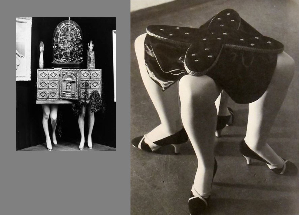 mannequinsvitrine:  A gauche un meuble d’André Breton, à droite une chaise de