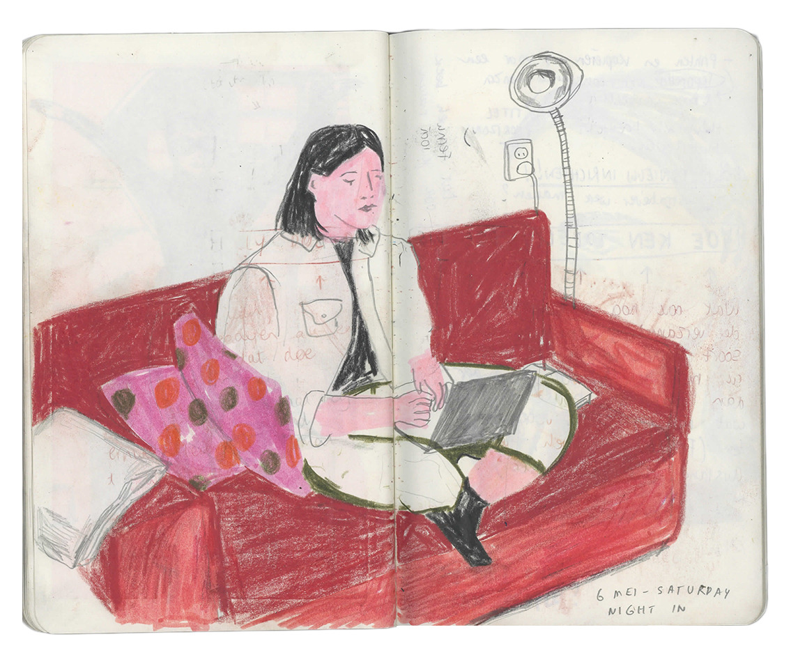 thefemmenist:cosy drawing nights in our cosy apartment  