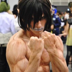 9gag:  Awesome Eren in Titan form cosplay