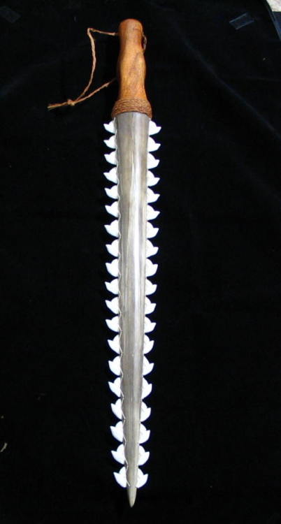 XXX Hawaiian shark teeth weapons replica photo