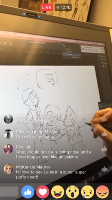 poetofthepiano:  meekasaackerman:  Rebecca drew peridot in an ugly Christmas sweater!  I can’t wait to see the finished product :(((( 